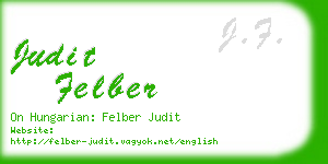 judit felber business card